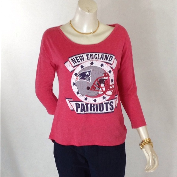 NFL Team Apparel New England Patriots 3/4 Sleeves - Picture 1 of 8